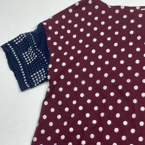 Anthropologie Women’s Size Small Lilis Closet Boxey Polka Dot Blouse Top - Picture 9 of 12
